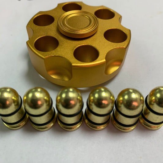 Gold Revolver Fidget Spinner